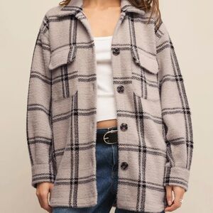 Z Supply Gray Utility Jacket Relaxed Fit